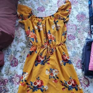 High low off the shoulder summer dress